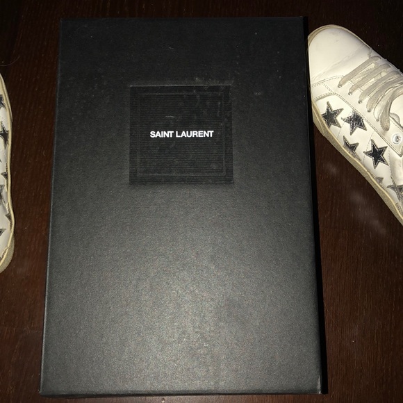 Saint Laurent Paris Star Sneakers sz 36.5 - Picture 6 of 6